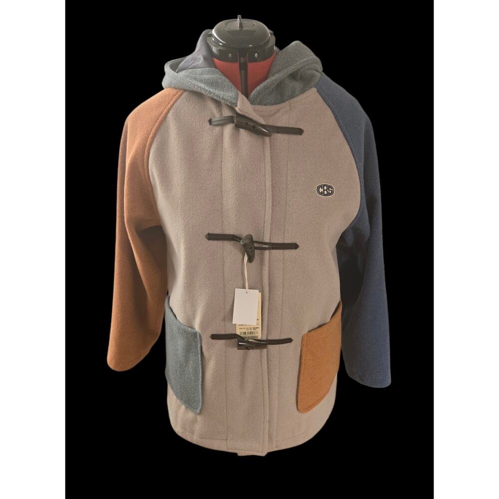 NWT Cube Sugar duffel coat with pockets, size medium